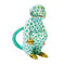 Herend Monkey Hugging Knees Fishnet Figurine