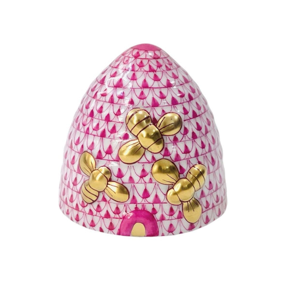 Herend Beehive Fishnet Figurine