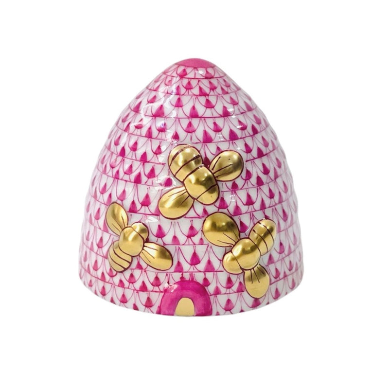 Herend Beehive Fishnet Figurine