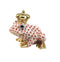 Herend Frog King Fishnet Figurine