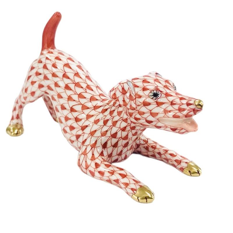 Herend Jack Russell Terrier Fishnet Figurine