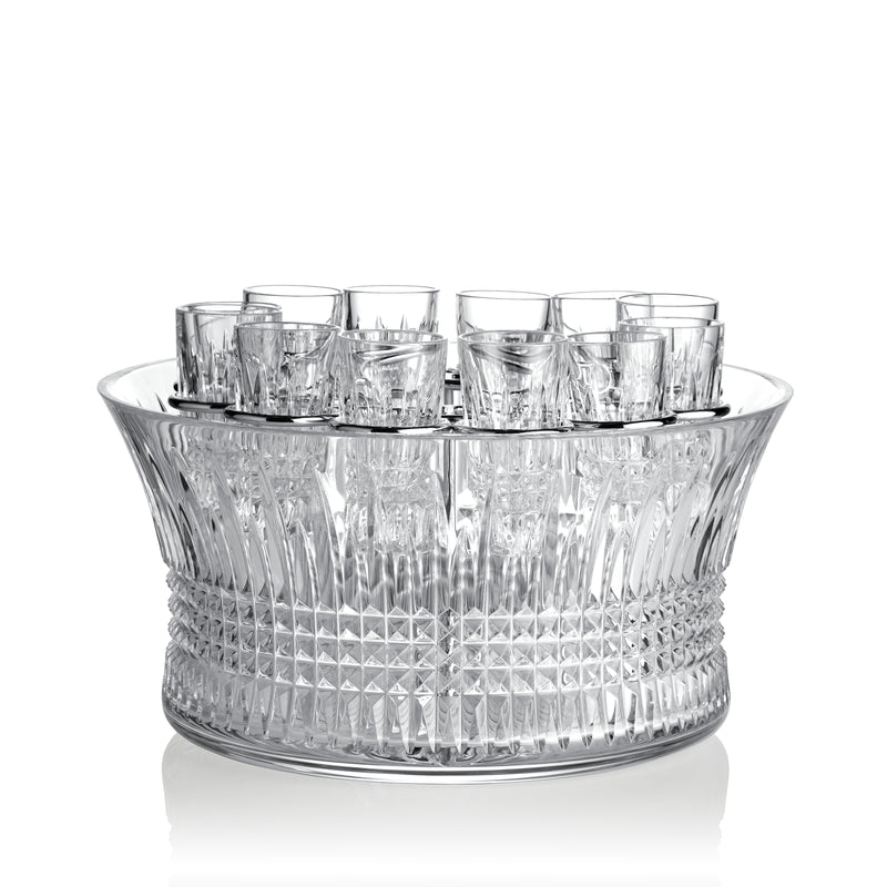 Waterford Crystal Lismore Diamond 13 Piece Vodka Chill Set