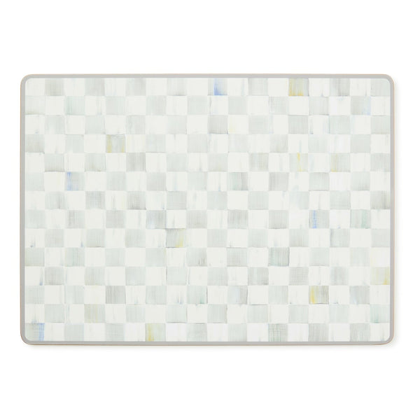 MacKenzie-Childs Sterling Check Cork Back Placemats, Set of 4