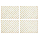 MacKenzie-Childs Mocha Check Cork Back Placemats, Set of 4