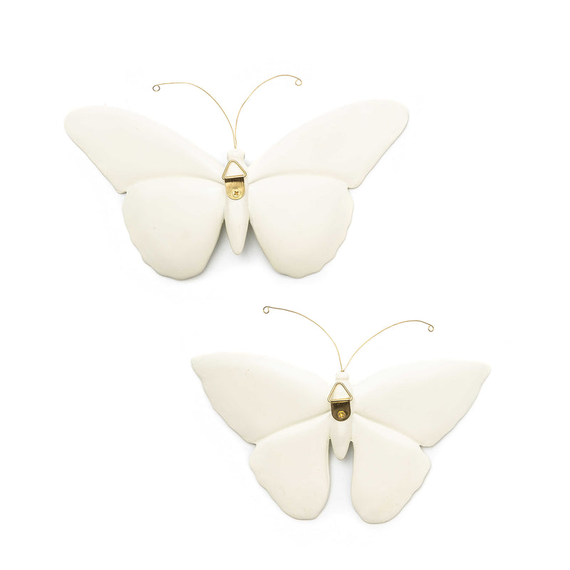 MacKenzie-Childs Sterling Check Butterfly Duo Wall Decor