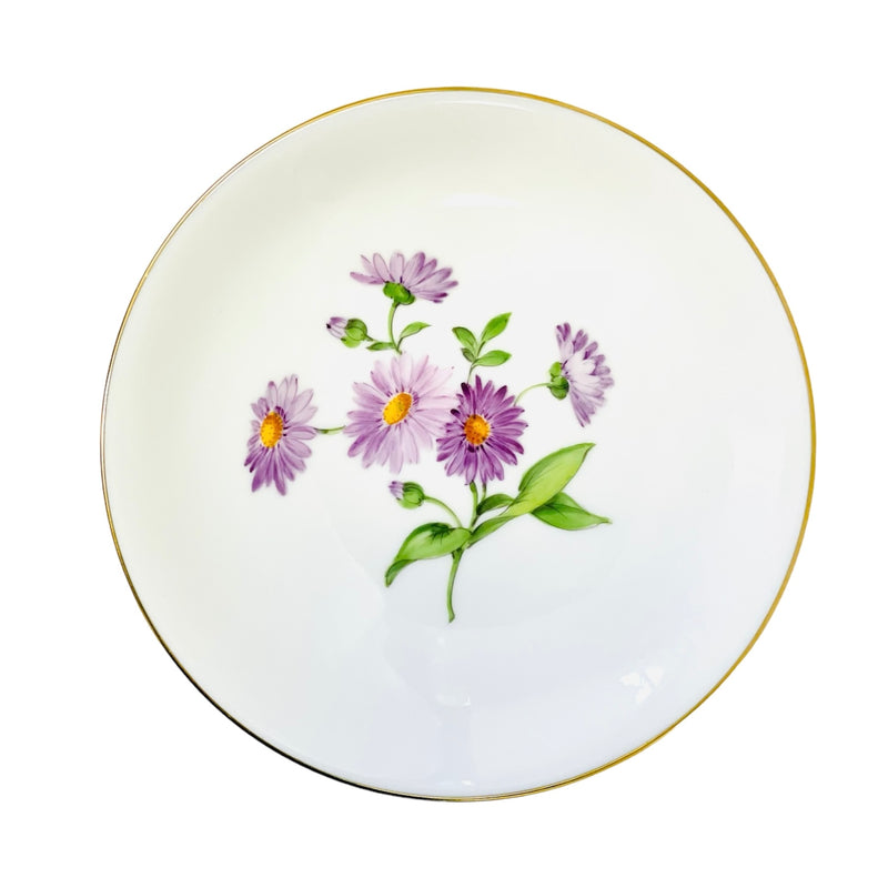 Meissen Small Dish with Purple Flower