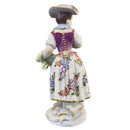 Meissen Gardener Figurine Child Girl with Flowers and Fruit