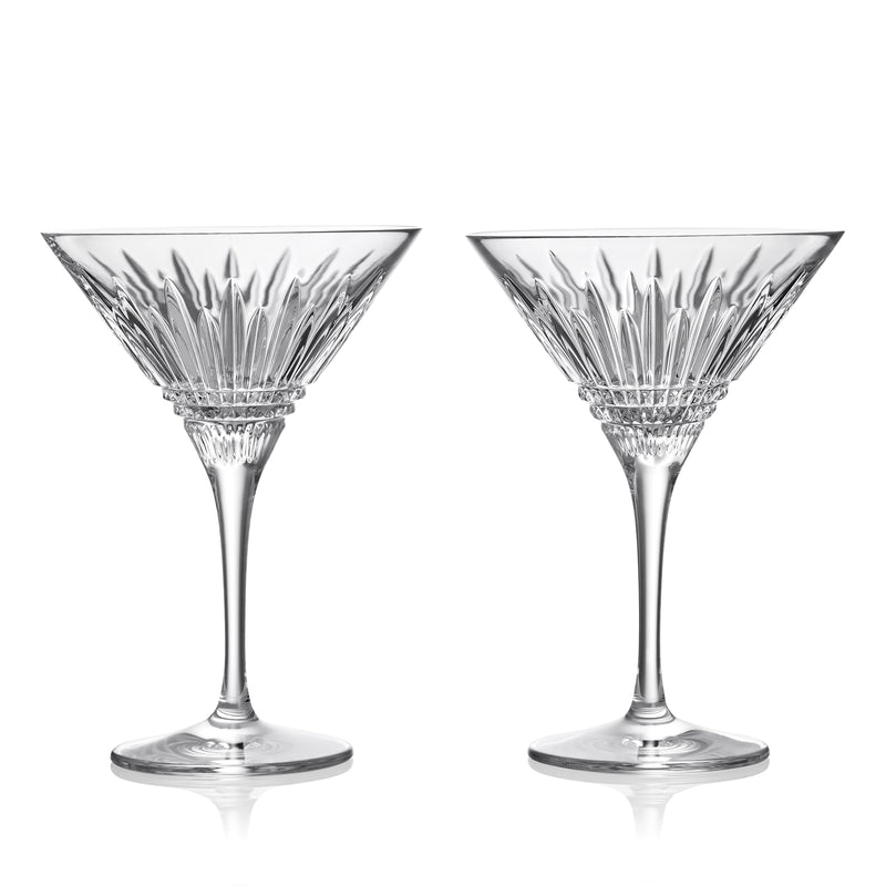 Waterford Crystal Lismore Diamond Martini Glass, Set of 2