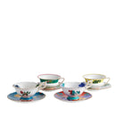 Wedgwood Wonderlust Teacup & Saucer Mixed, Set of 4