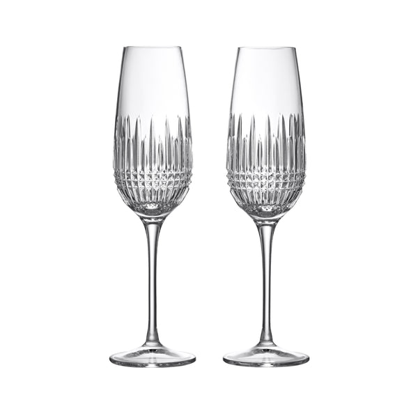 Waterford Crystal Lismore Diamond Flute, Set of 2