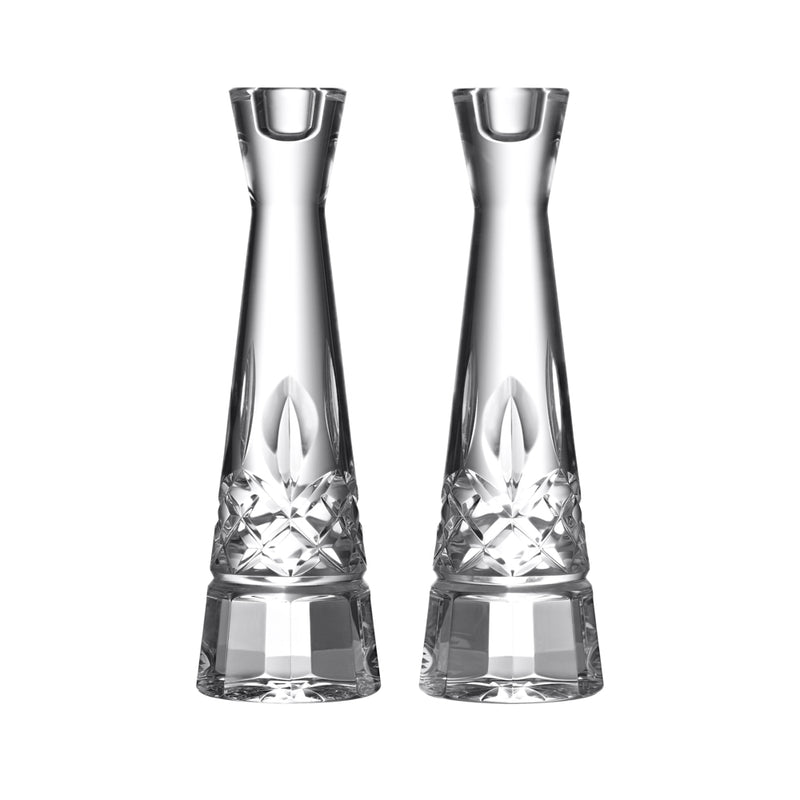 Waterford Crystal Lismore Candlestick Round 25cm, Set of 2