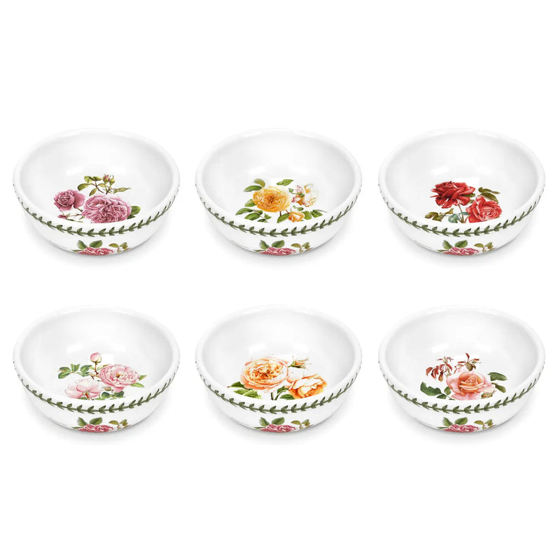 Portmeirion Botanic Garden Roses Bowls 14cm, Set of 6