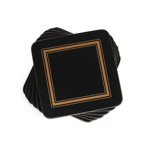 Pimpernel Classic Black Coasters Set of 6