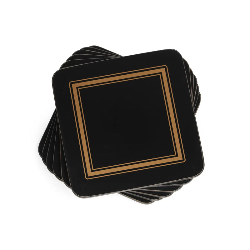 Pimpernel Classic Black Coasters Set of 6