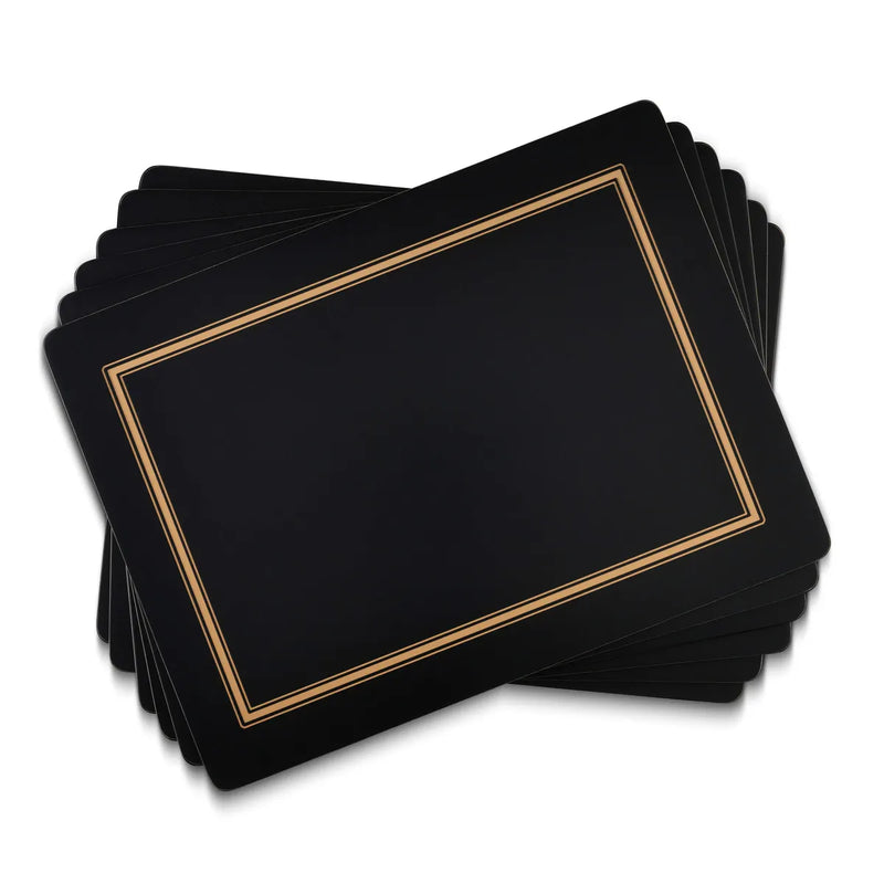Pimpernel Classic Black Placemats Set of 6
