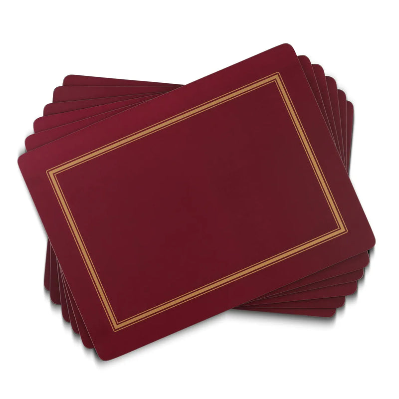 Pimpernel Classic Burgundy Placemats Set of 6