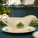 Spode Christmas Tree Sauce Boat and Stand