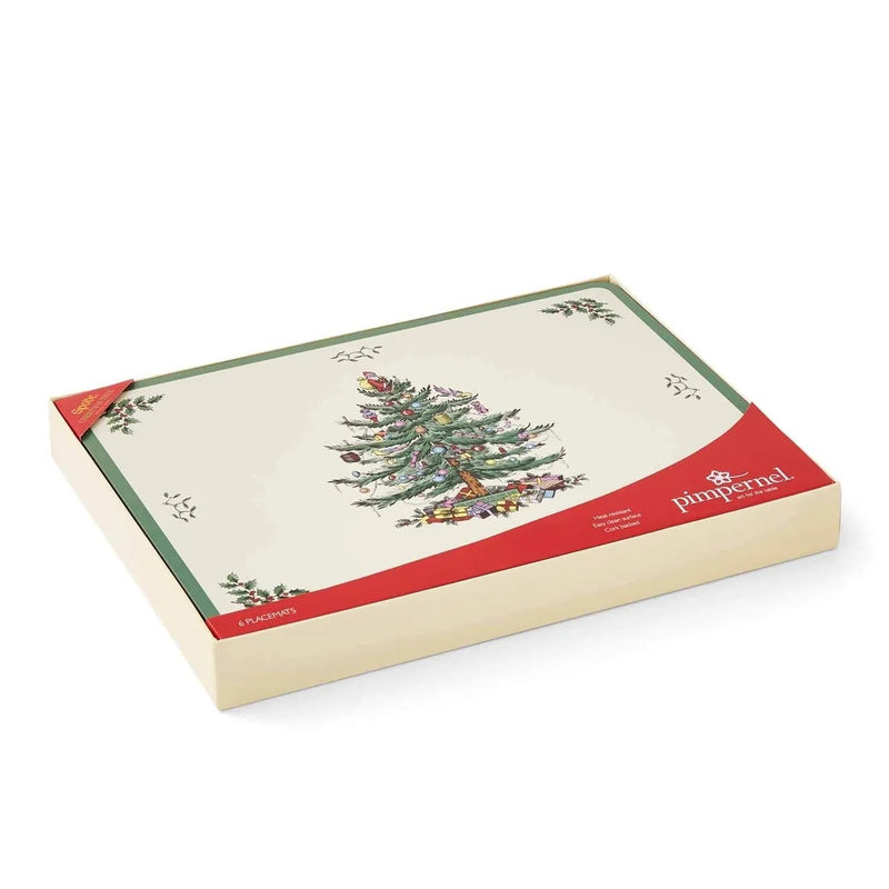 Pimpernel for Spode Christmas Tree Placemats Set of 6