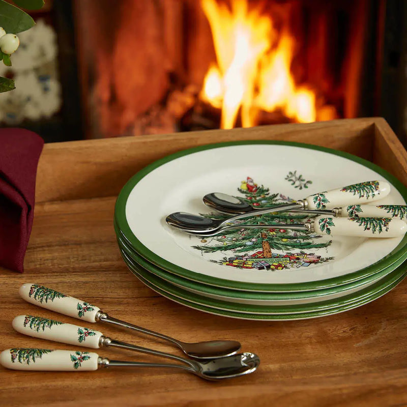 Spode Christmas Tree Tea Spoons Set of 6