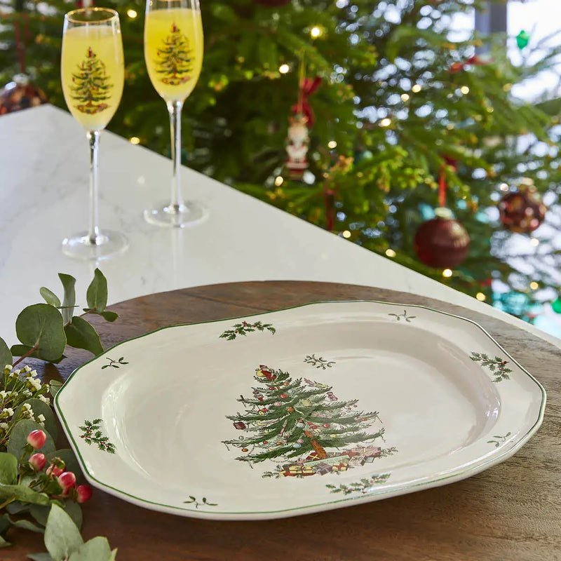 Spode Christmas Tree Large Sculpted Platter