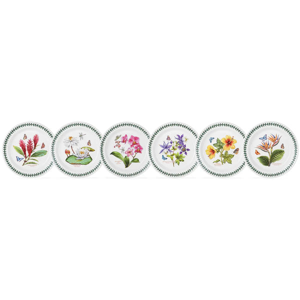 Portmeirion Exotic Botanic Garden Side Plate, Set of 6