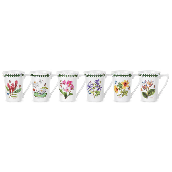 Portmeirion Exotic Botanic Garden Mug, Set of 6