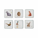 Pimpernel for Royal Worcester Wrendale Designs Coasters Set of 6