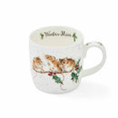 Royal Worcester Wrendale Designs Christmas Mugs, Set of 4