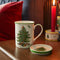 Spode Christmas Tree Mug & Coaster Set