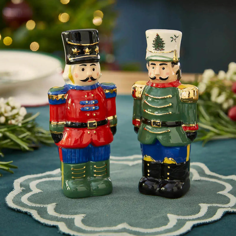 Spode Christmas Tree Nutcracker Salt & Pepper Shakers