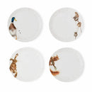 Royal Worcester Wrendale Designs Set of 4 Coupe Dinner Plates 26.6cm - Assorted