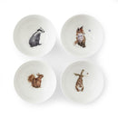 Royal Worcester Wrendale Designs Deep Bowl (Badger, Hare, Squirrel, Fox) Set of 4