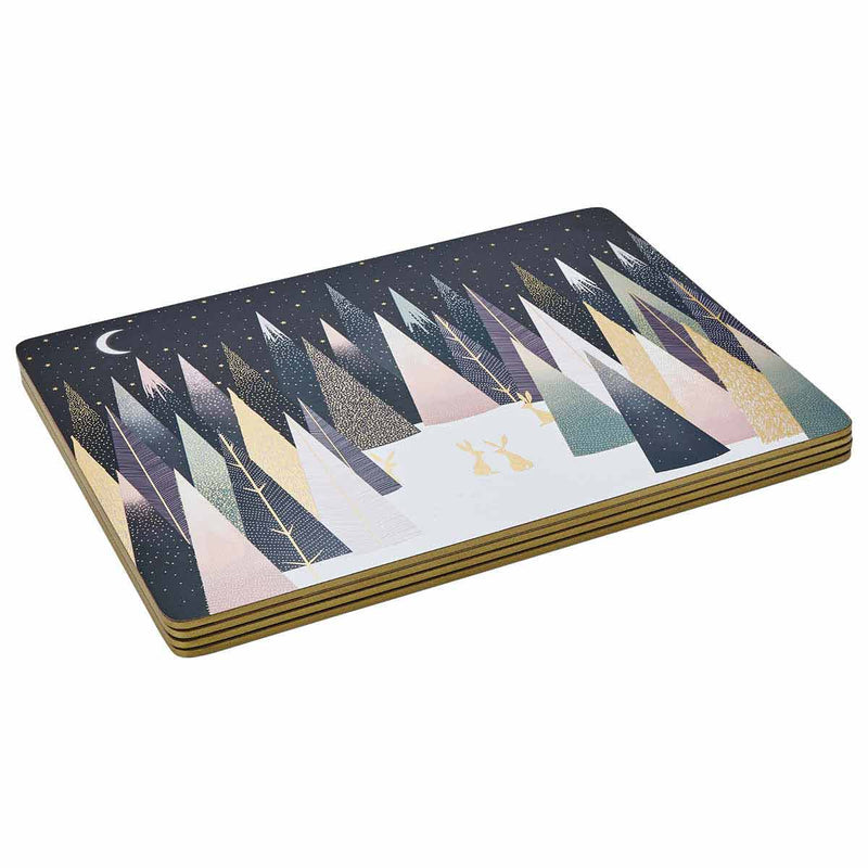 Portmeirion Sara Miller Frosted Pines Large Placemats Set of 4