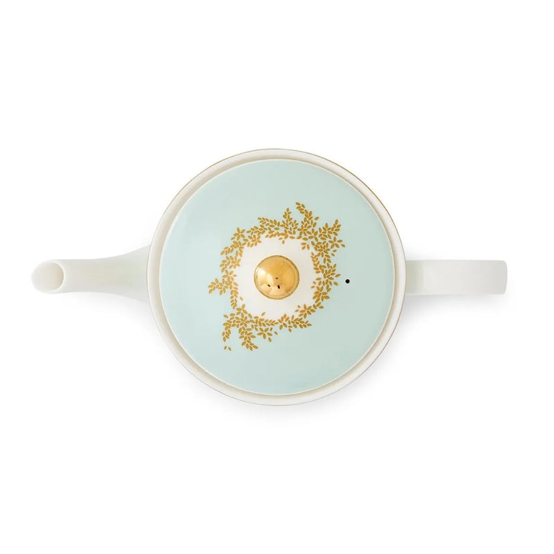 Portmeirion Sara Miller Orchard Teapot - Duck Egg
