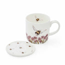 Royal Worcester Wrendale Designs Flight of the Bumblebee Mug & Coaster Set