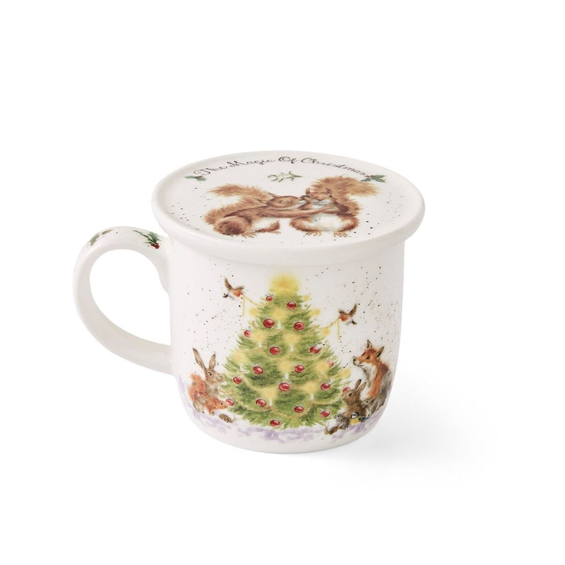 Royal Worcester Wrendale Designs Christmas Tree Mug & Coaster