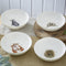 Royal Worcester Wrendale Designs Cereal Bowl (Badger, Hedgehog, Fox, Owl) Set of 4