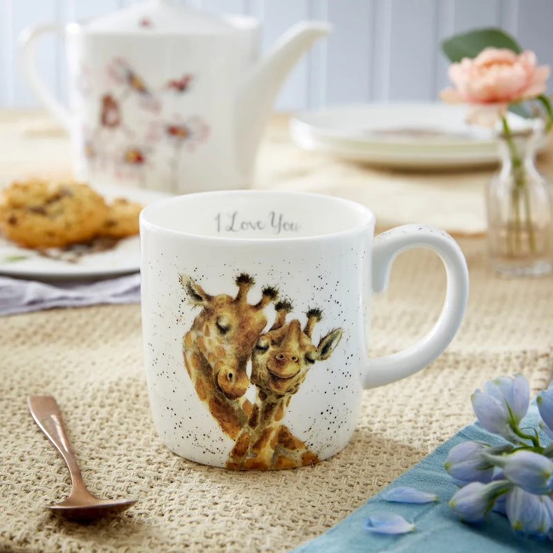 Royal Worcester Wrendale Designs I Love You (Giraffe) Large Mug