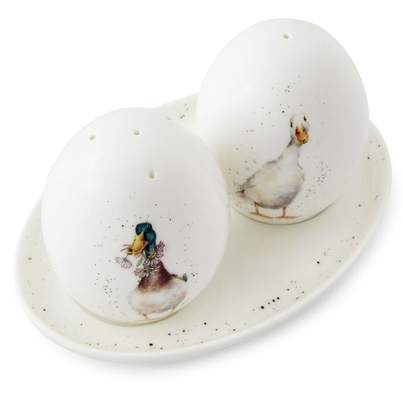 Royal Worcester Wrendale Designs Salt & Pepper with Tray (Ducks)