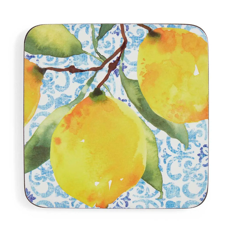 Pimpernel Amalfi Lemons Coasters Set of 6
