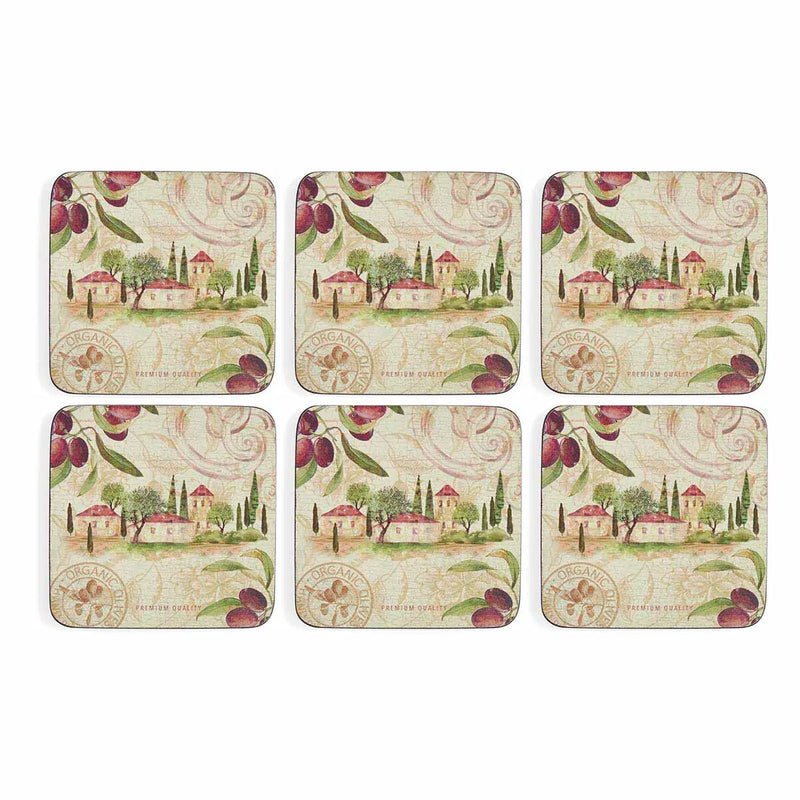 Pimpernel Olive Orchard Coasters Set of 6