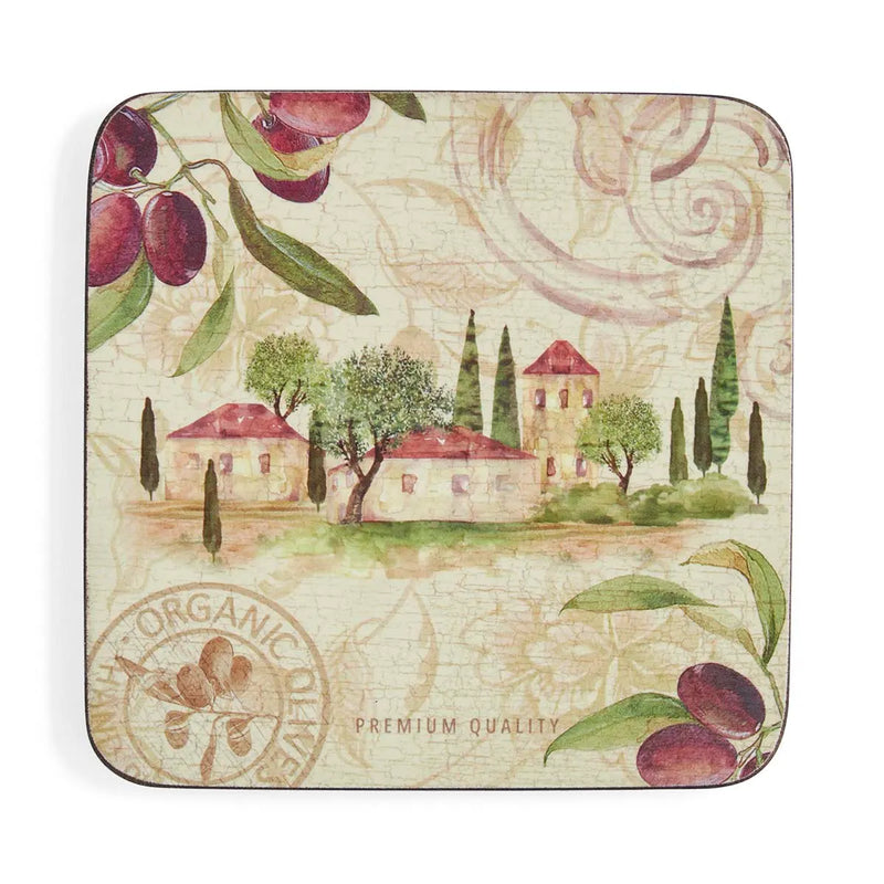Pimpernel Olive Orchard Coasters Set of 6