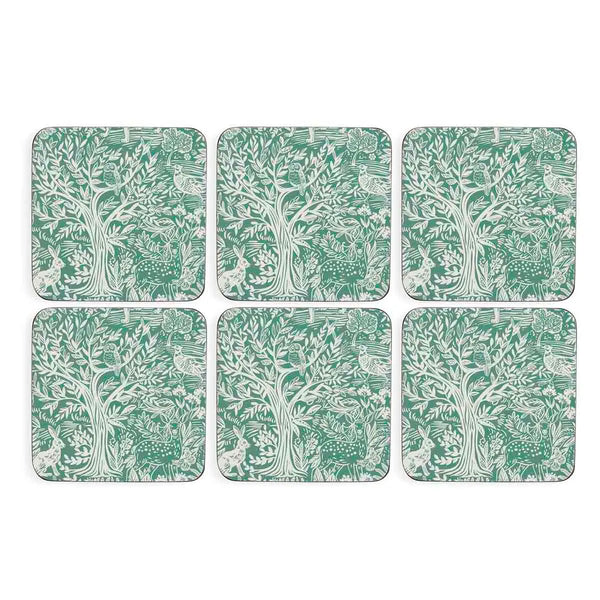 Pimpernel Tapestry Sage Coasters Set of 6