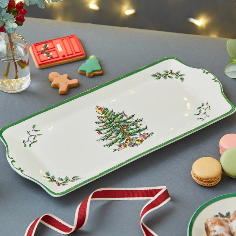 Spode Christmas Tree Sandwich Tray