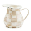 MacKenzie-Childs Mocha Check Creamer