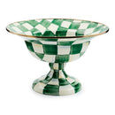 MacKenzie-Childs Emerald Check Large Compote