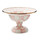 MacKenzie-Childs Rosy Check Large Compote