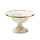 MacKenzie-Childs Mocha Check Small Compote