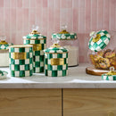 MacKenzie-Childs Emerald Check Canister - Small