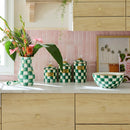 MacKenzie-Childs Emerald Check Canister - Medium